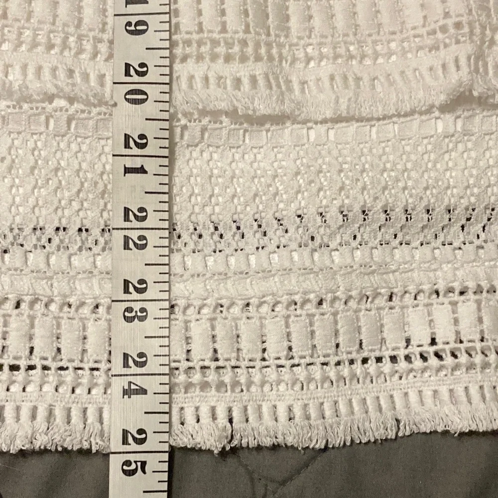 New NWT Banana Republic White Lace Women's Lined Top Blouse M - Picture 8 of 10